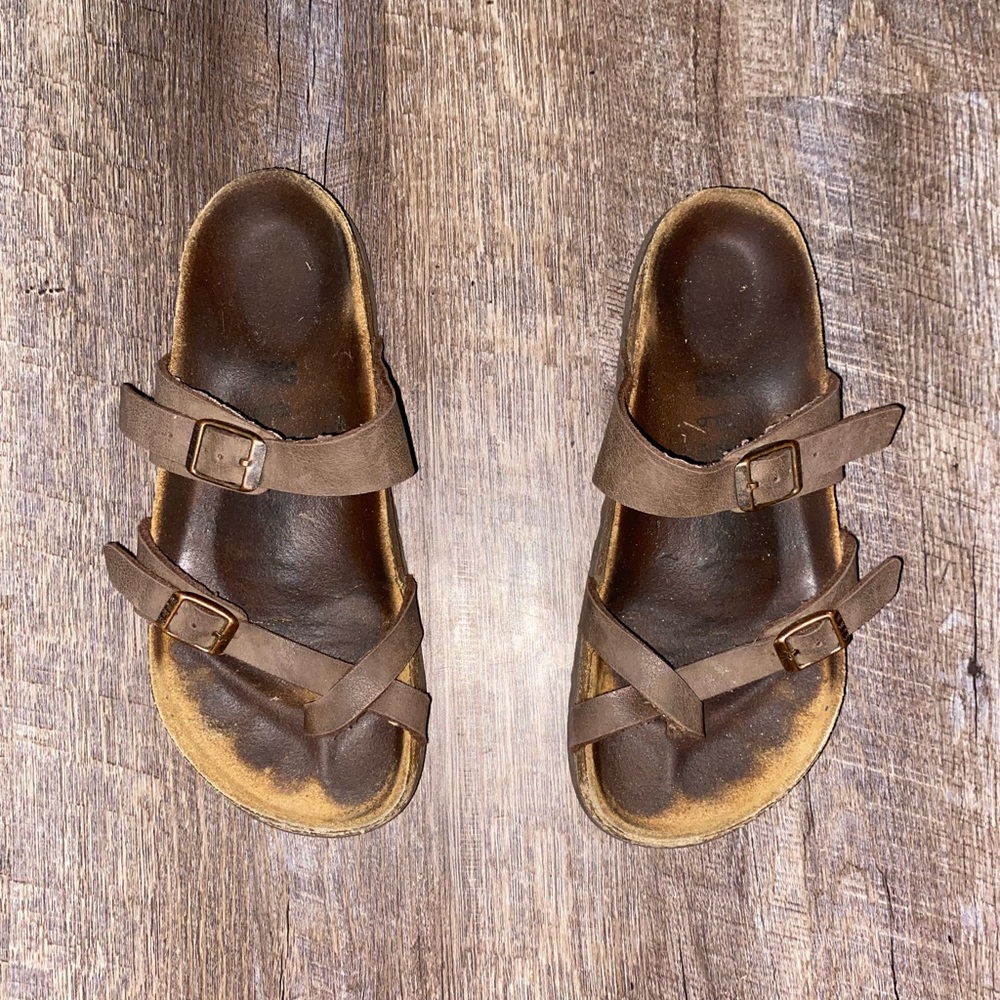 Birkenstock Brown Sandals Classic Two-Strap Design